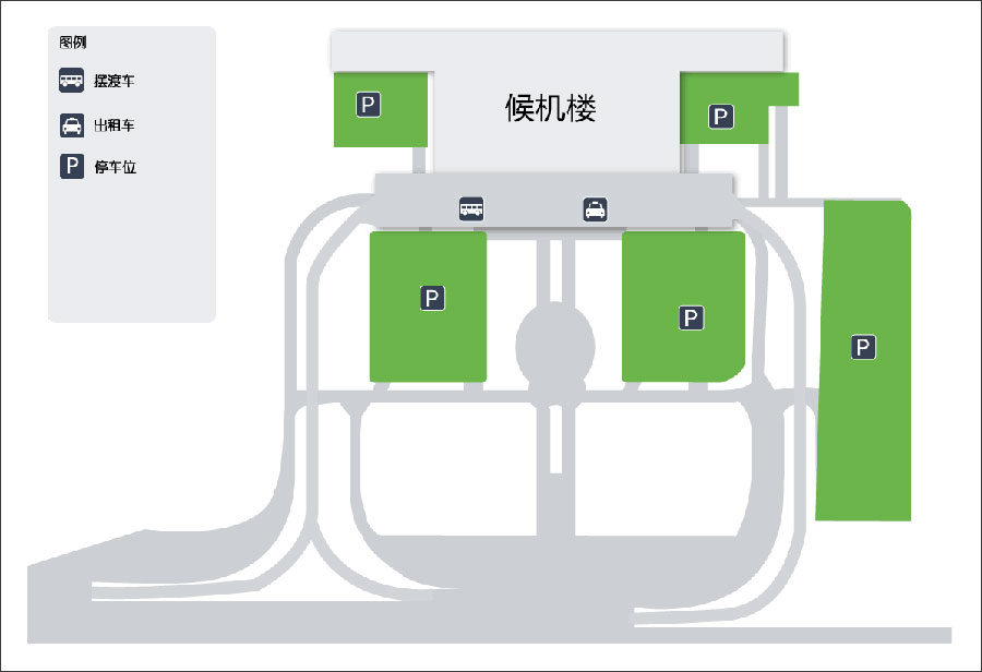 长春机场平面图 一,候机楼
